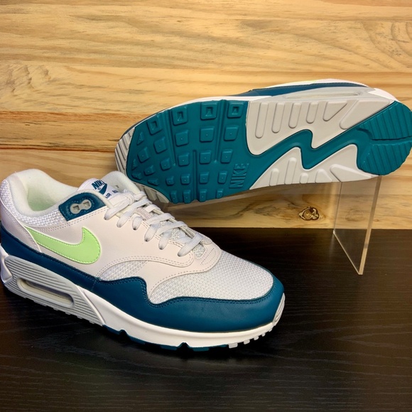 New Nike Air Max 90/1 Spruce Lime Blast Running - Picture 7 of 8